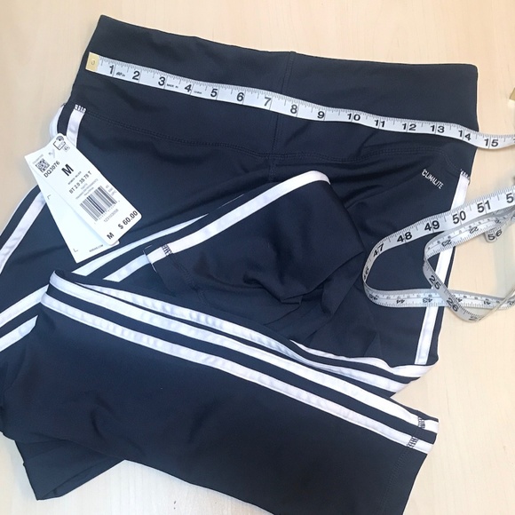 Adidas Leggings. Designed 2 Move 3 Stripes High Rise Long AthleticTights - Picture 7 of 9